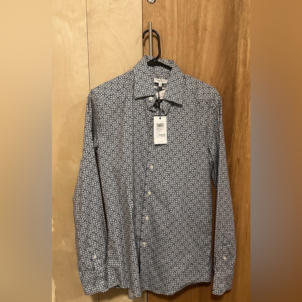 Reiss Dress shirt circular patternn